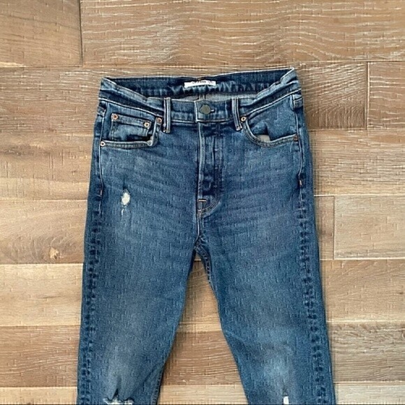 GRLFRND Karolina Button Fly Distressed Jeans - Picture 4 of 6